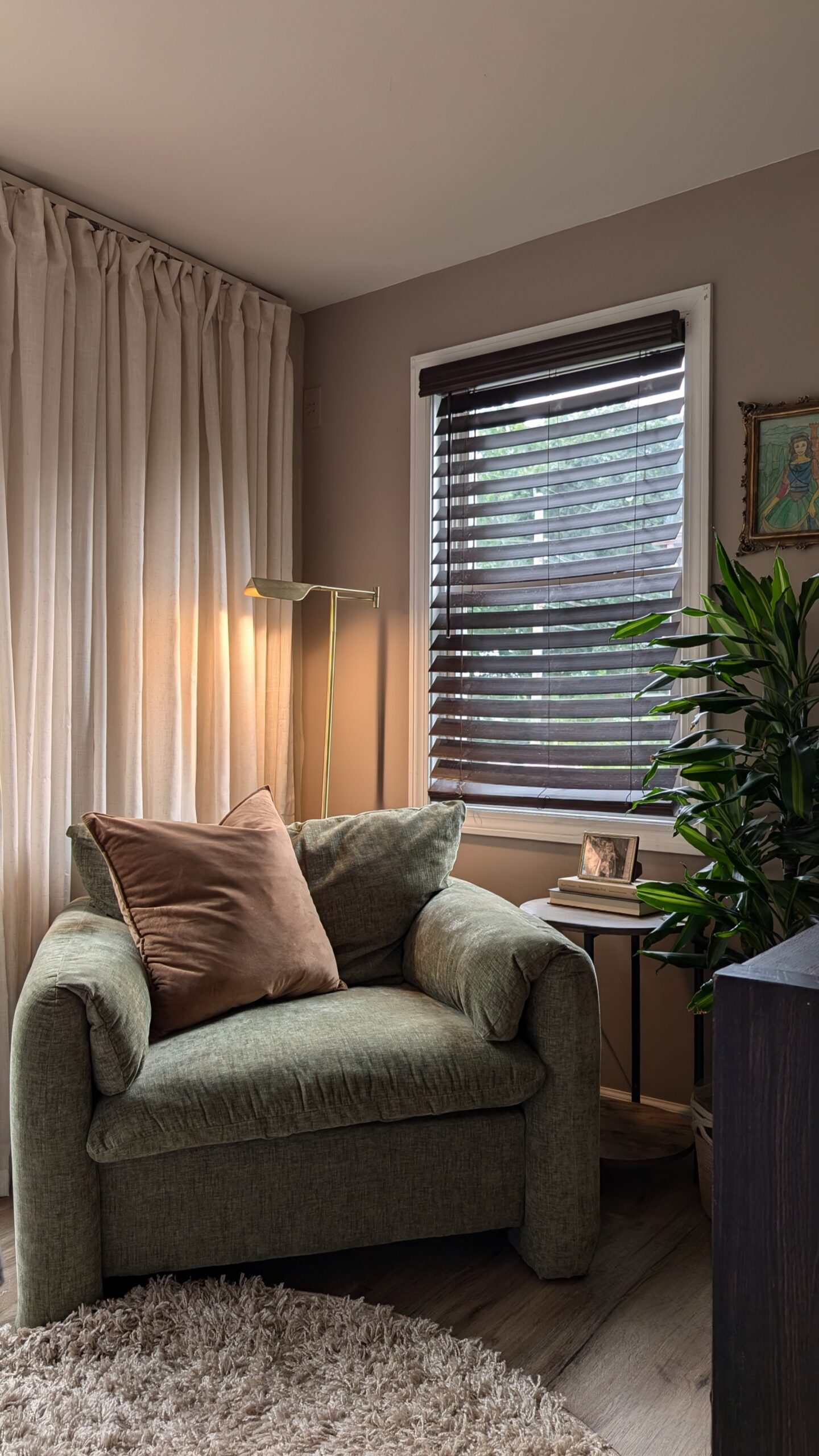 sage green chair