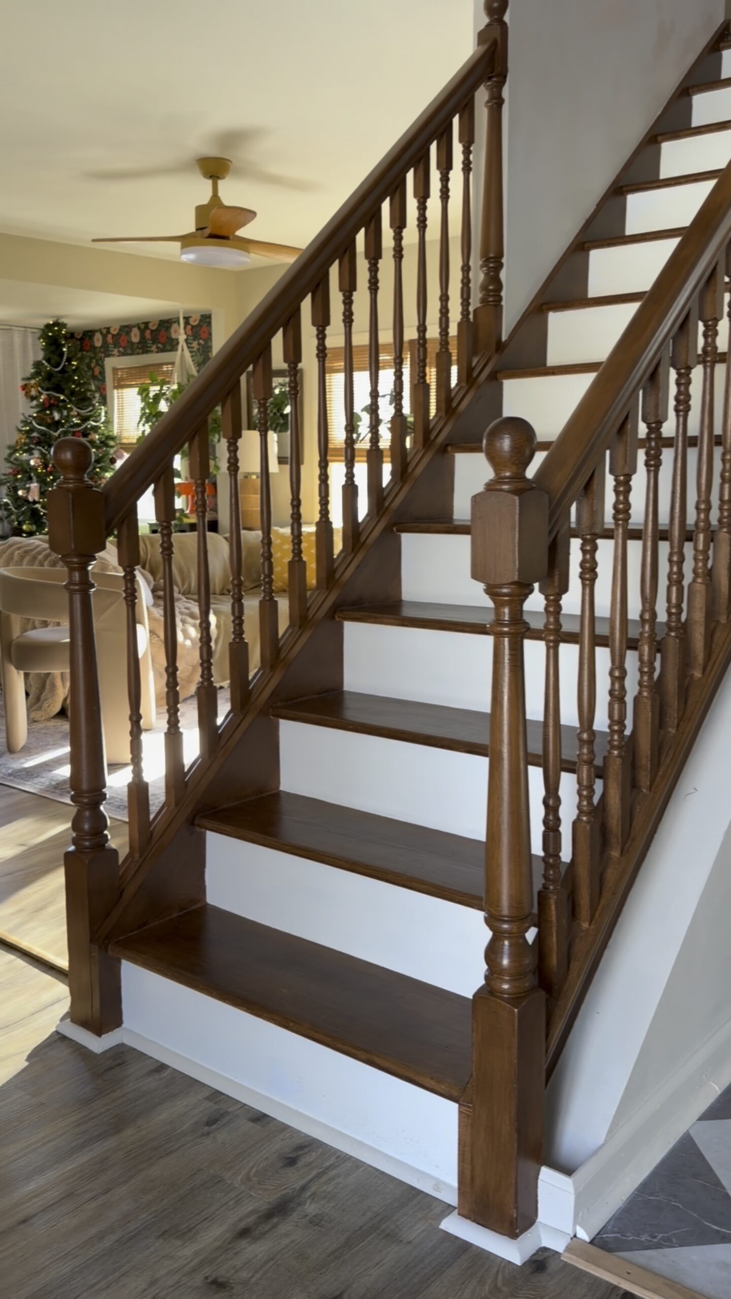 Painted Wood Look Staircase